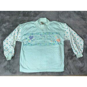 VTG 1990s Jet Set Express All The Girls Think Scott Is So Cute Sweater Girls 5